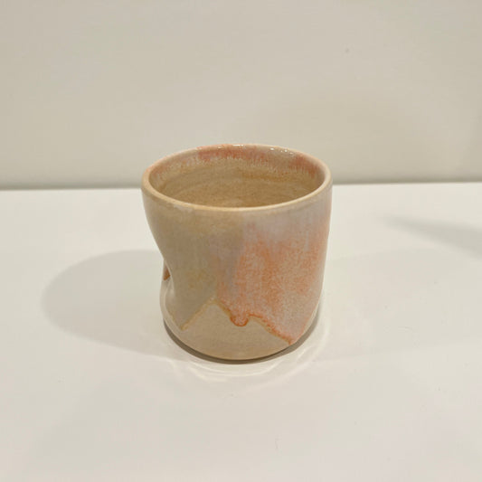Thumbprint Tumbler - Peach and Cream #2