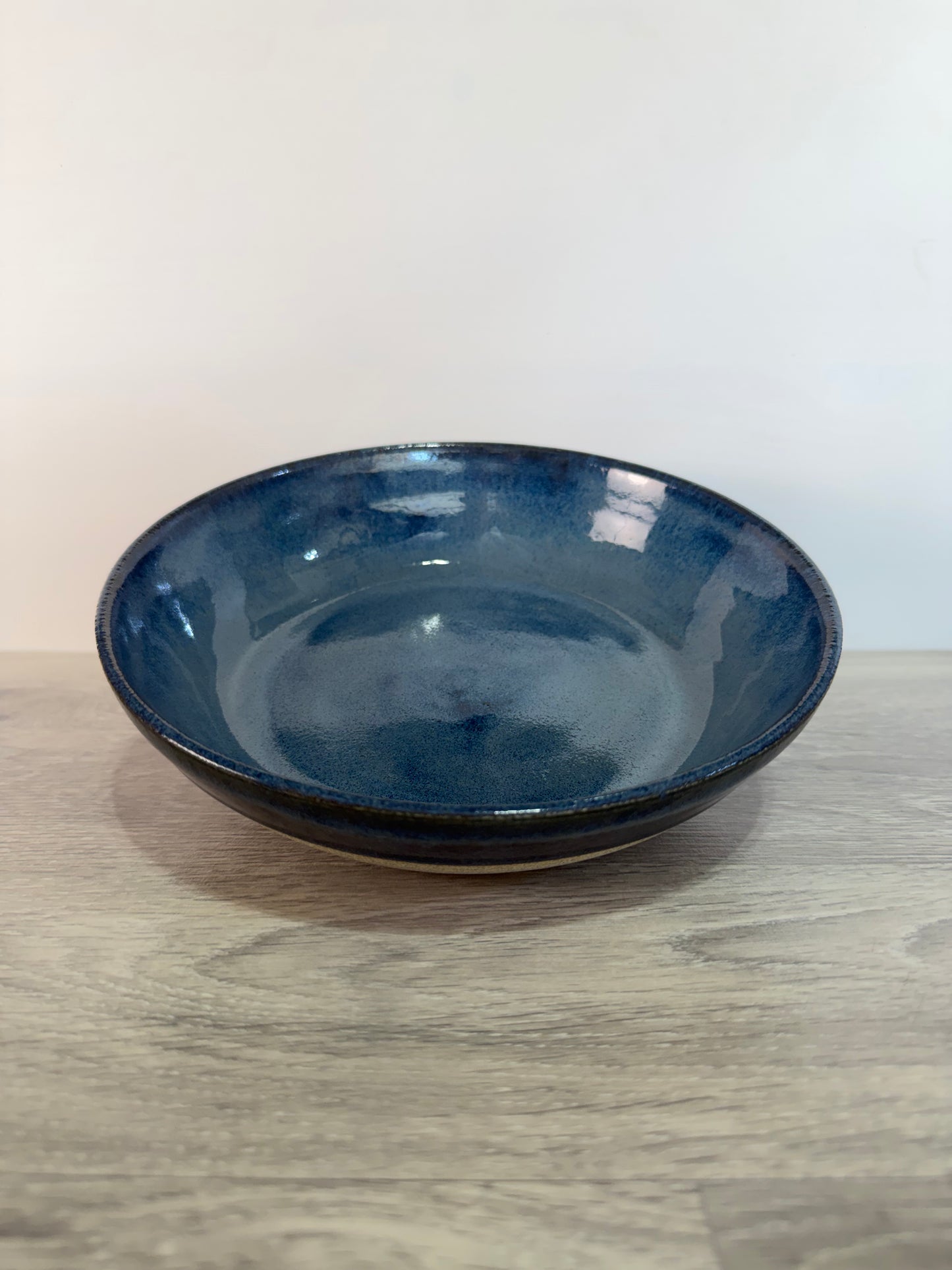 Shallow Serving Bowl - Deep Sea Blue
