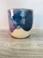 Utensil Holder - Blue and Cream
