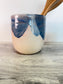 Utensil Holder - Blue and Cream