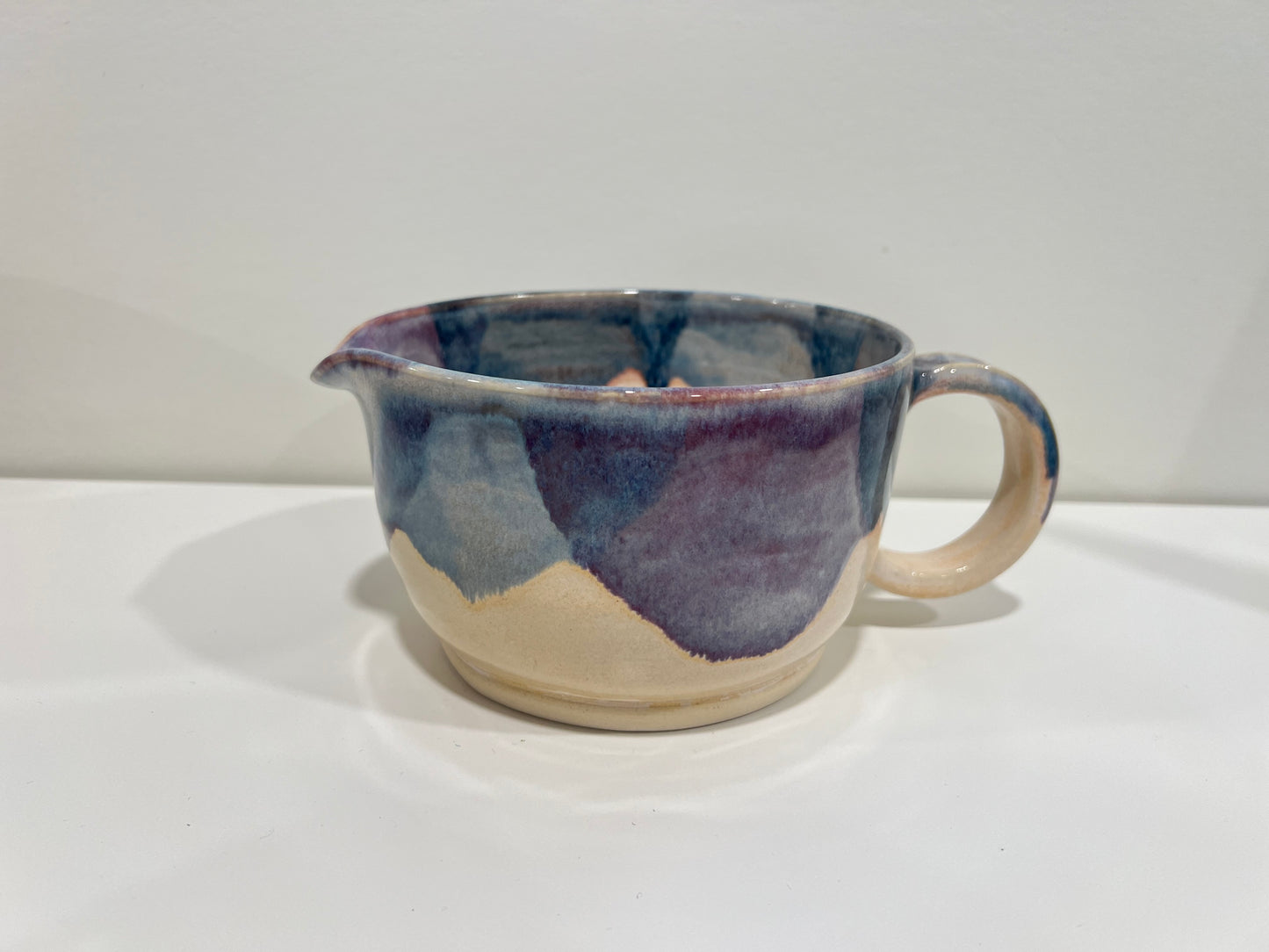 Pancake Batter Bowl - Blue and Cream