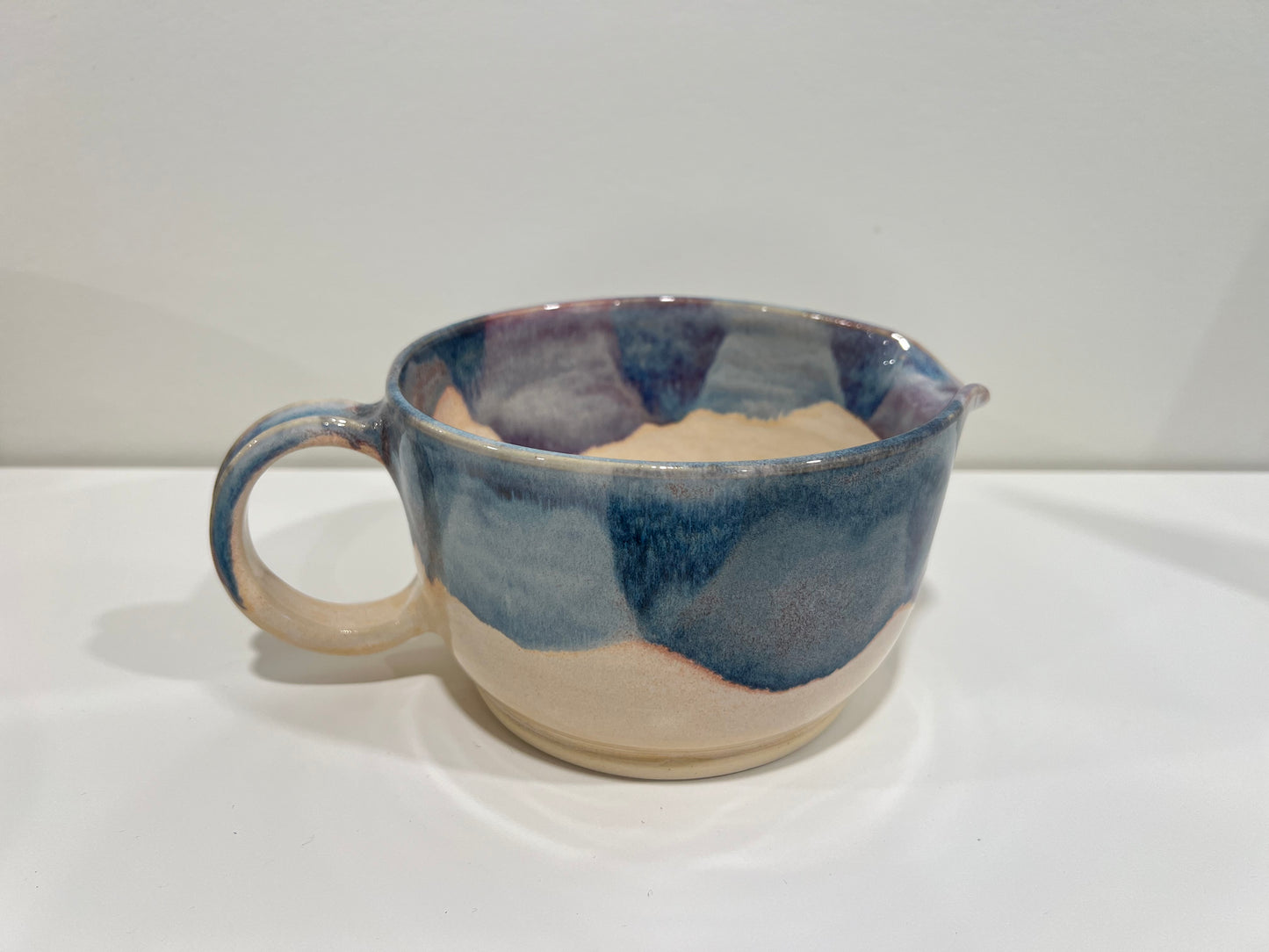 Pancake Batter Bowl - Blue and Cream