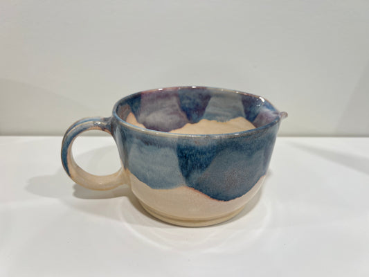 Pancake Batter Bowl - Blue and Cream