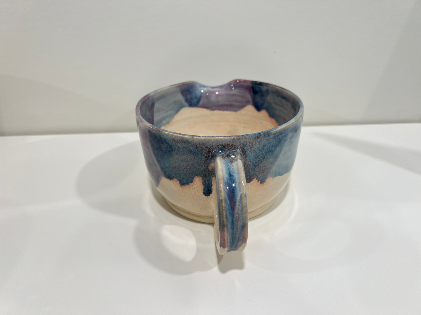 Pancake Batter Bowl - Blue and Cream