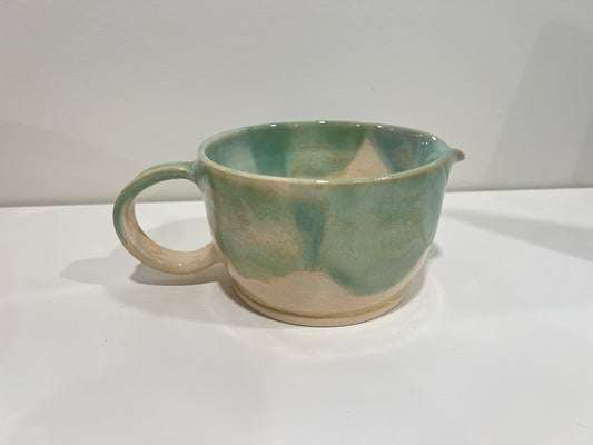 Pancake Batter Bowl - Green and Cream