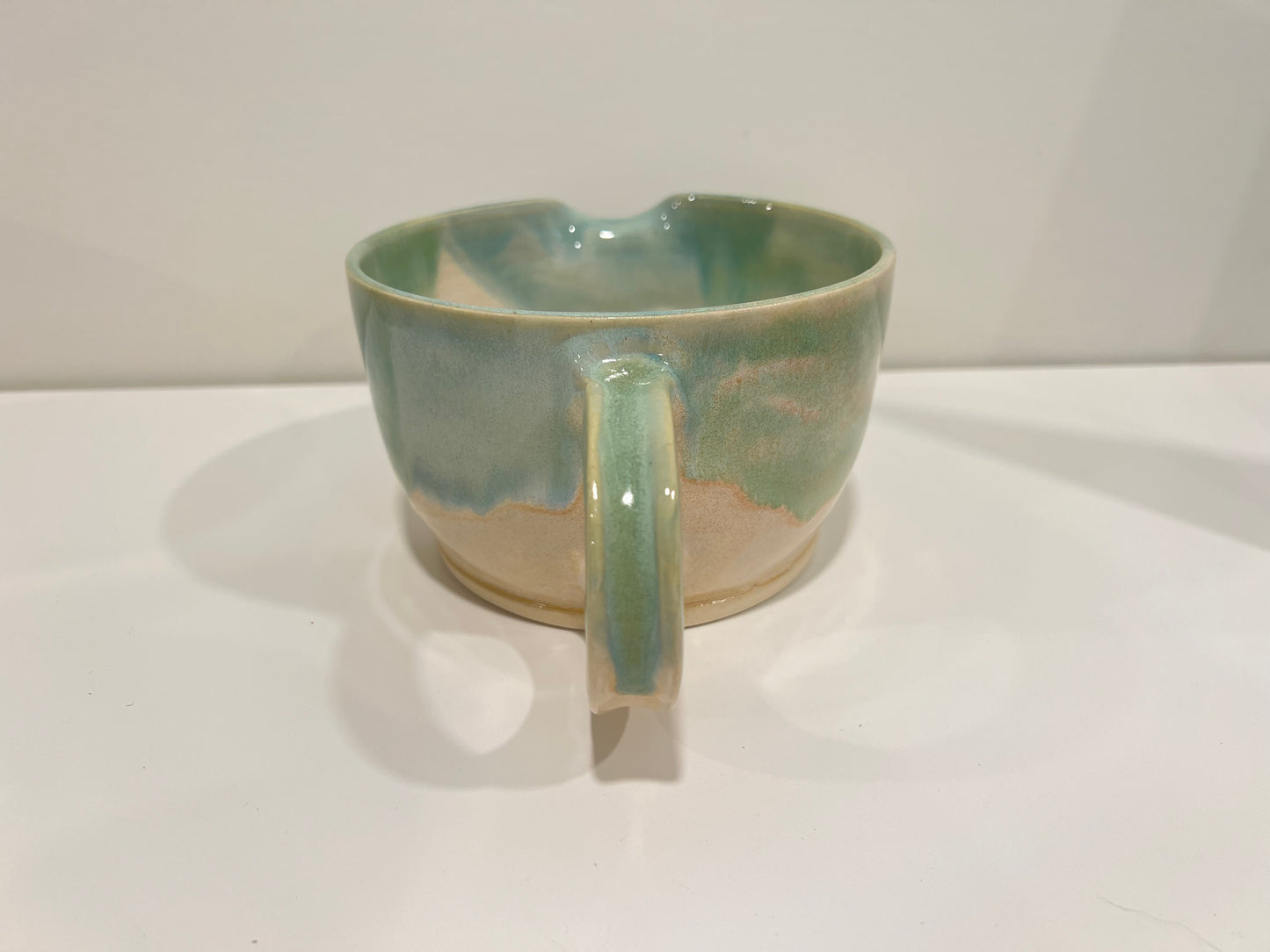 Pancake Batter Bowl - Green and Cream