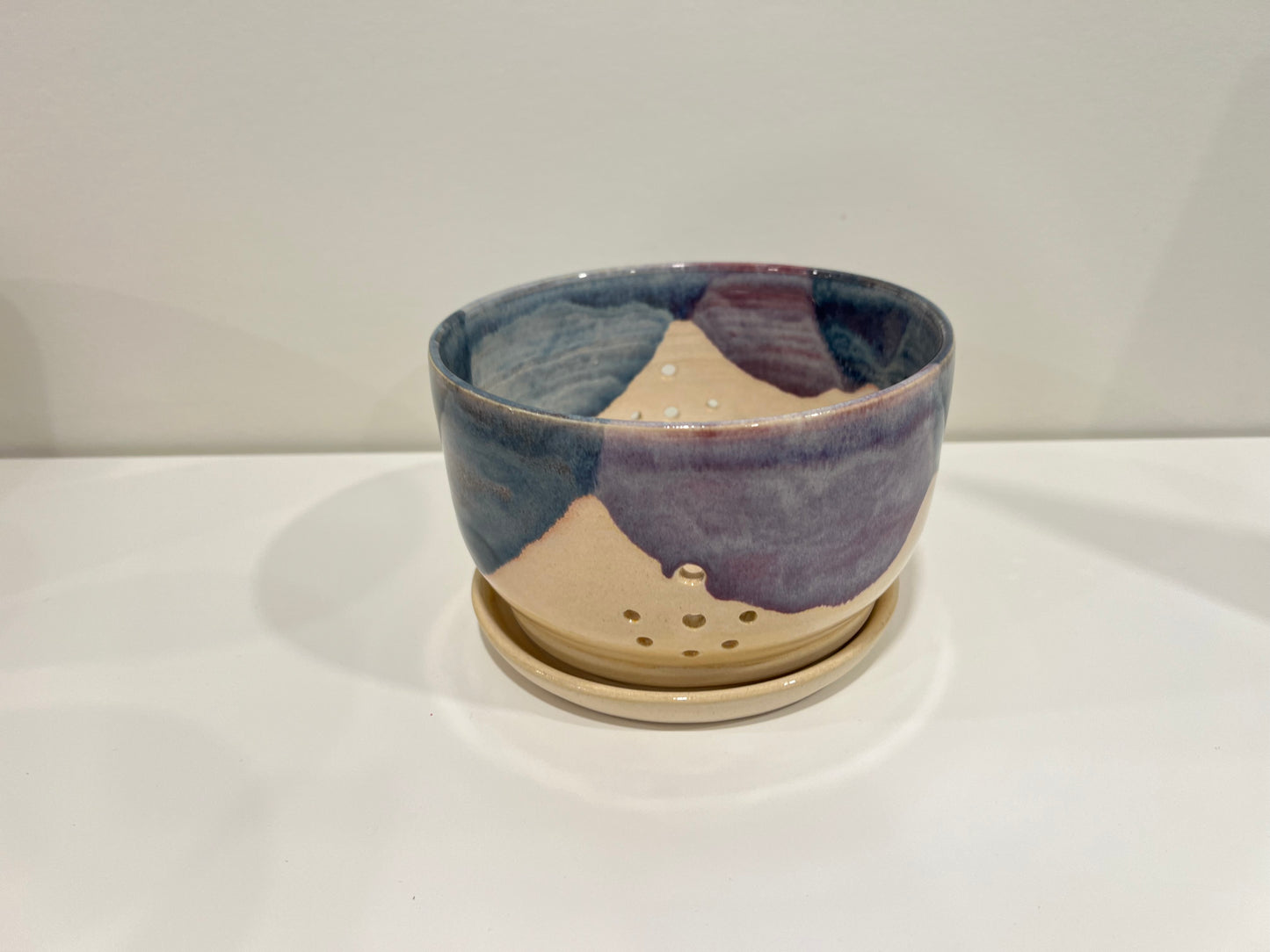 Berry Bowl - Blue and Cream #1