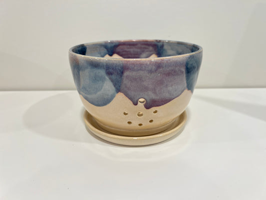 Berry Bowl - Blue and Cream #2