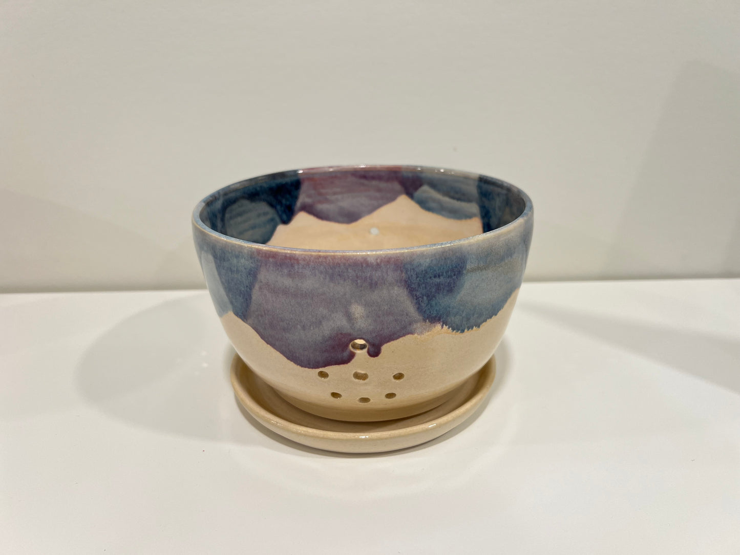 Berry Bowl - Blue and Cream #2