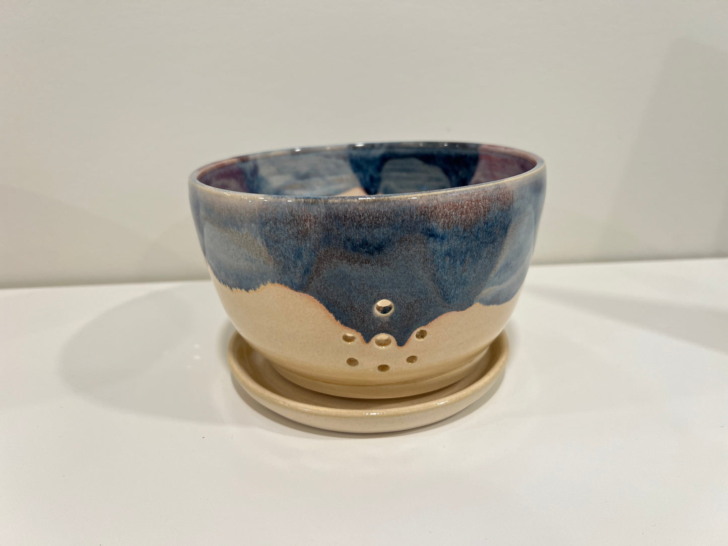 Berry Bowl - Blue and Cream #2