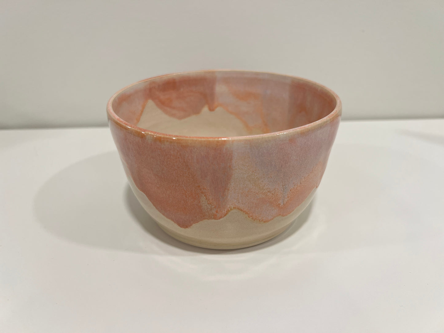 Medium Bowl - Peach and Cream