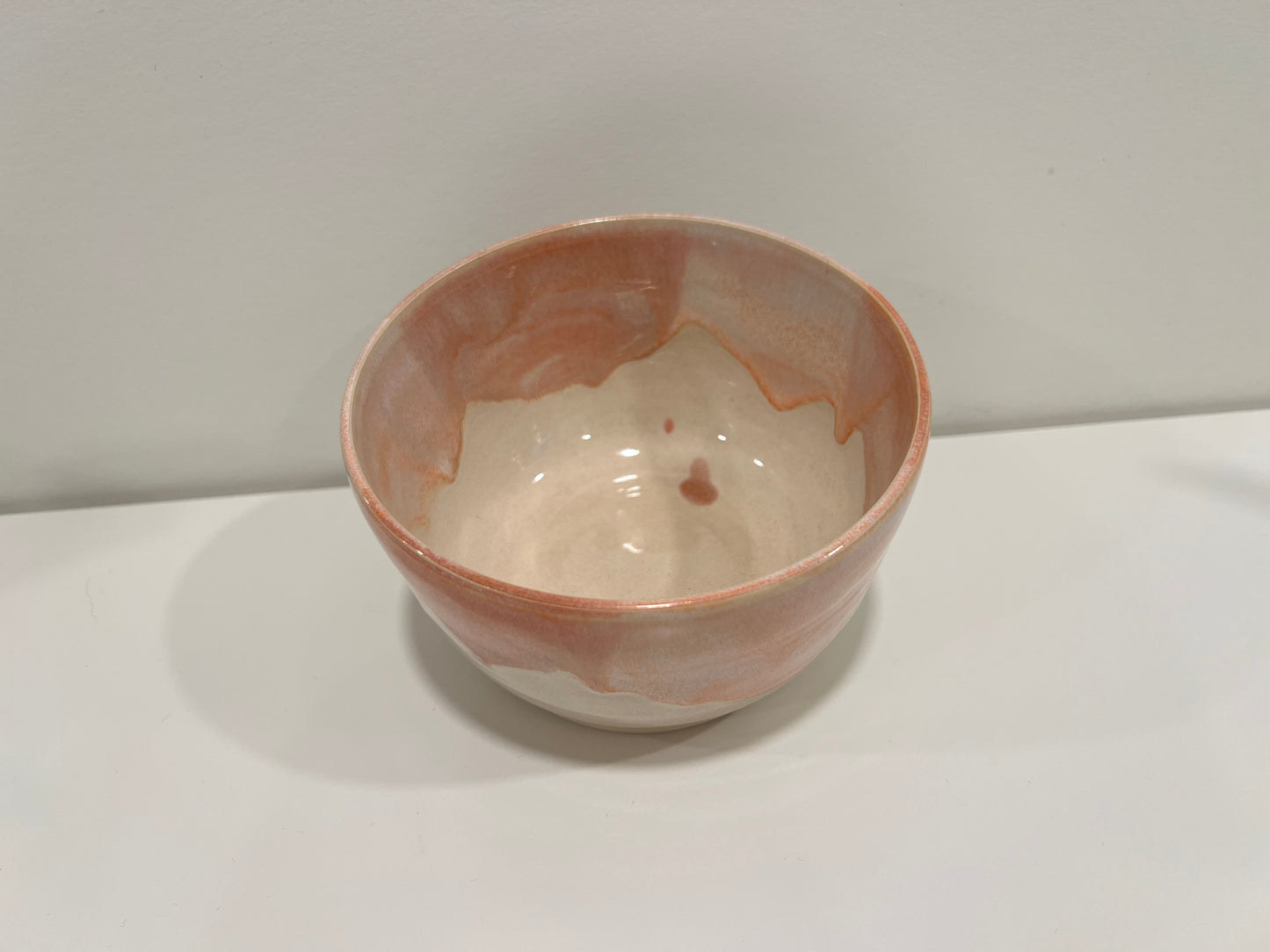 Medium Bowl - Peach and Cream