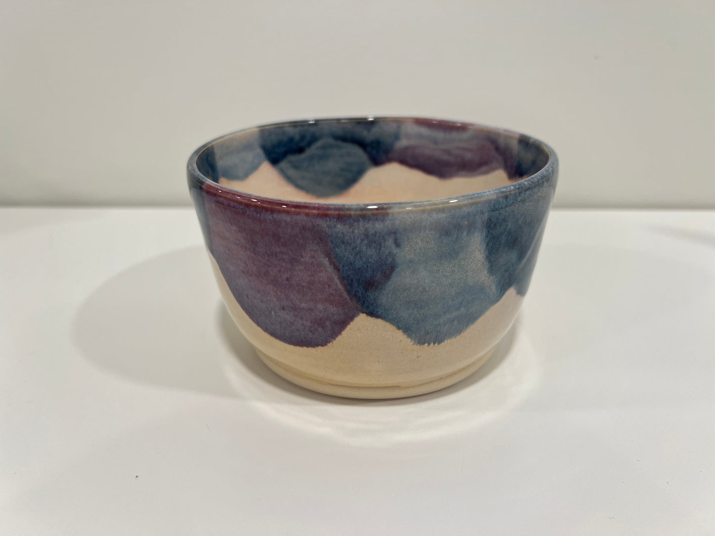 Medium Bowl - Blue and Cream