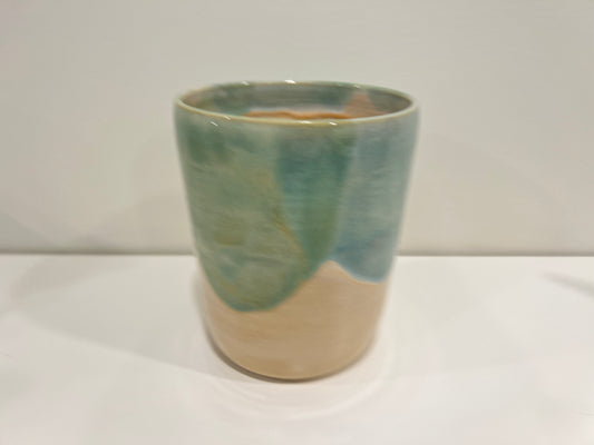 Utensil Holder - Green and Cream