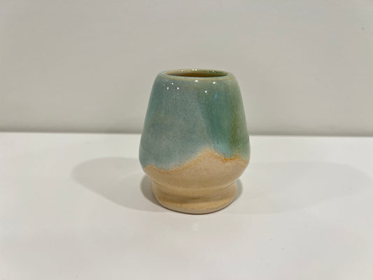 Matcha Whisk Holder - Green and Cream #1