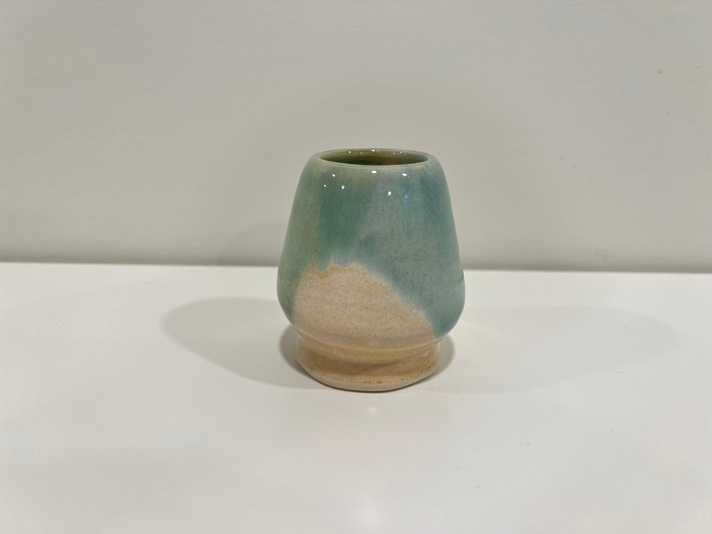 Matcha Whisk Holder - Green and Cream #1