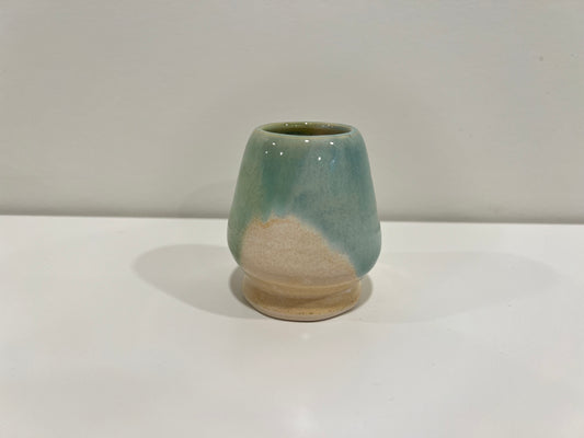 Matcha Whisk Holder - Green and Cream #1