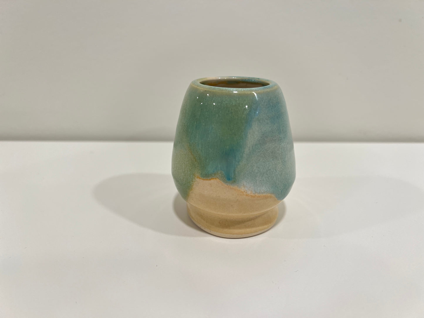 Matcha Whisk Holder - Green and Cream #2