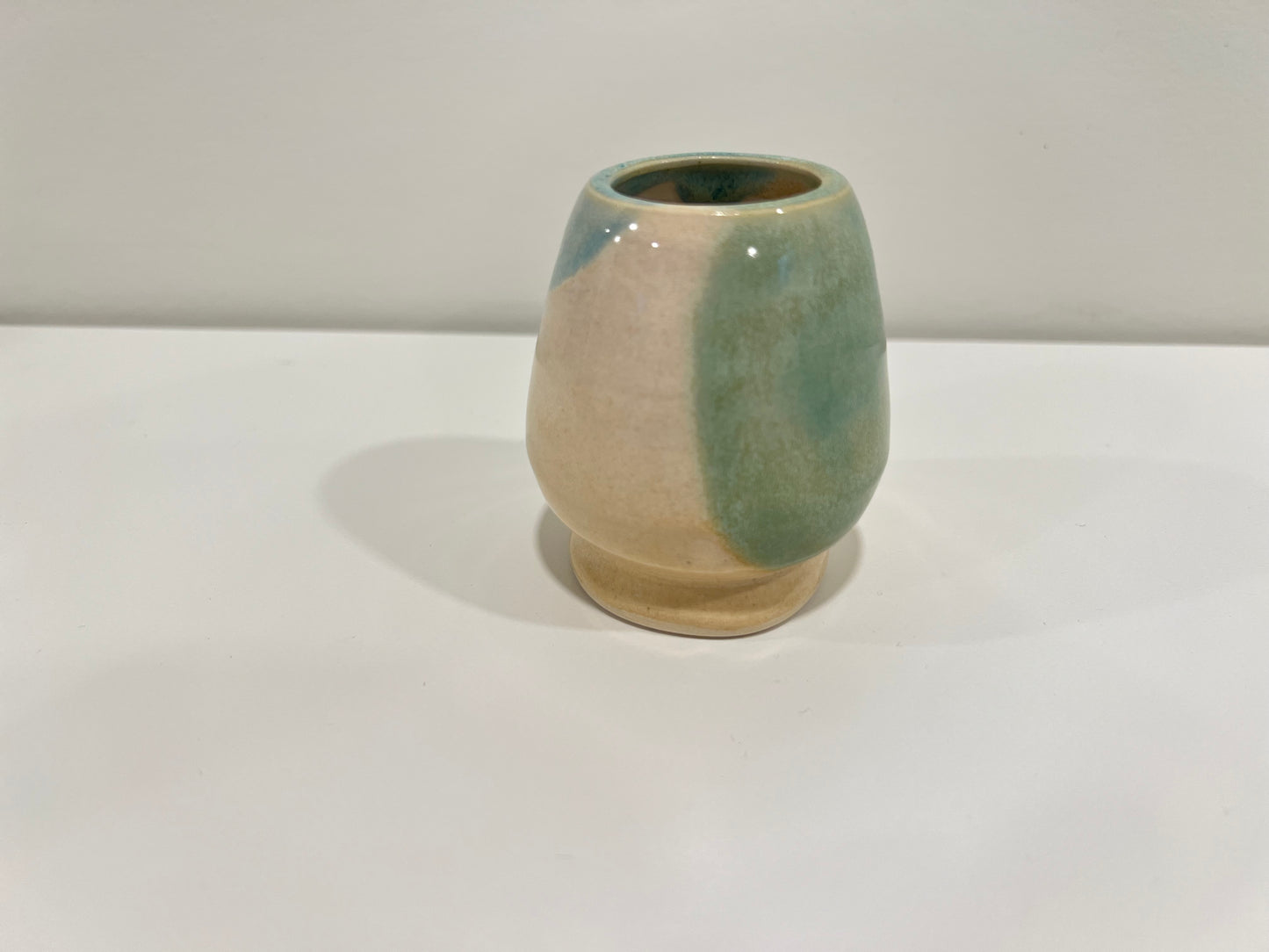 Matcha Whisk Holder - Green and Cream #2