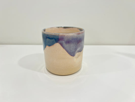 Thumbprint Tumbler - Blue and Cream #1