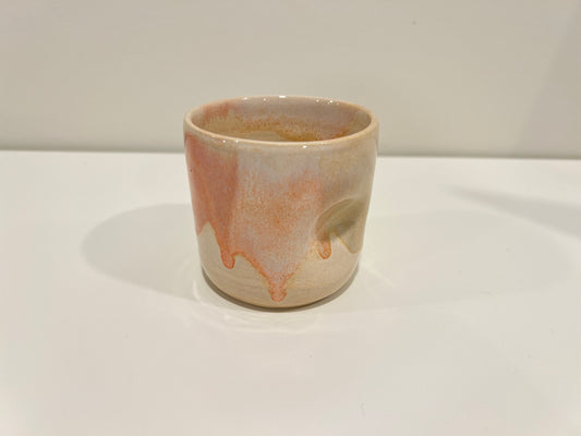 Thumbprint Tumbler - Peach and Cream #2