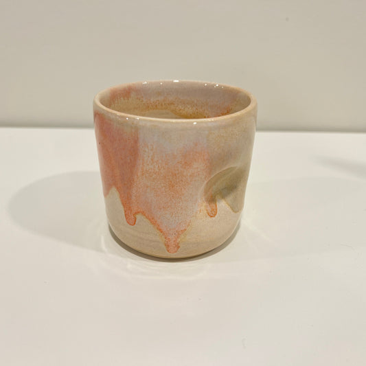 Thumbprint Tumbler - Peach and Cream #2
