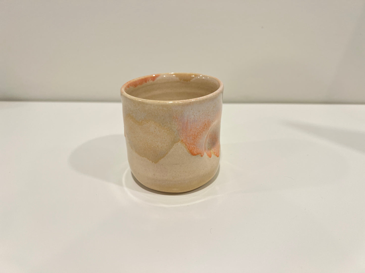 Thumbprint Tumbler - Peach and Cream #3