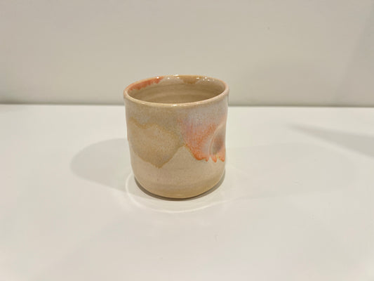 Thumbprint Tumbler - Peach and Cream #3