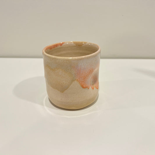 Thumbprint Tumbler - Peach and Cream #3