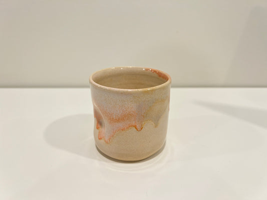 Thumbprint Tumbler - Peach and Cream #3