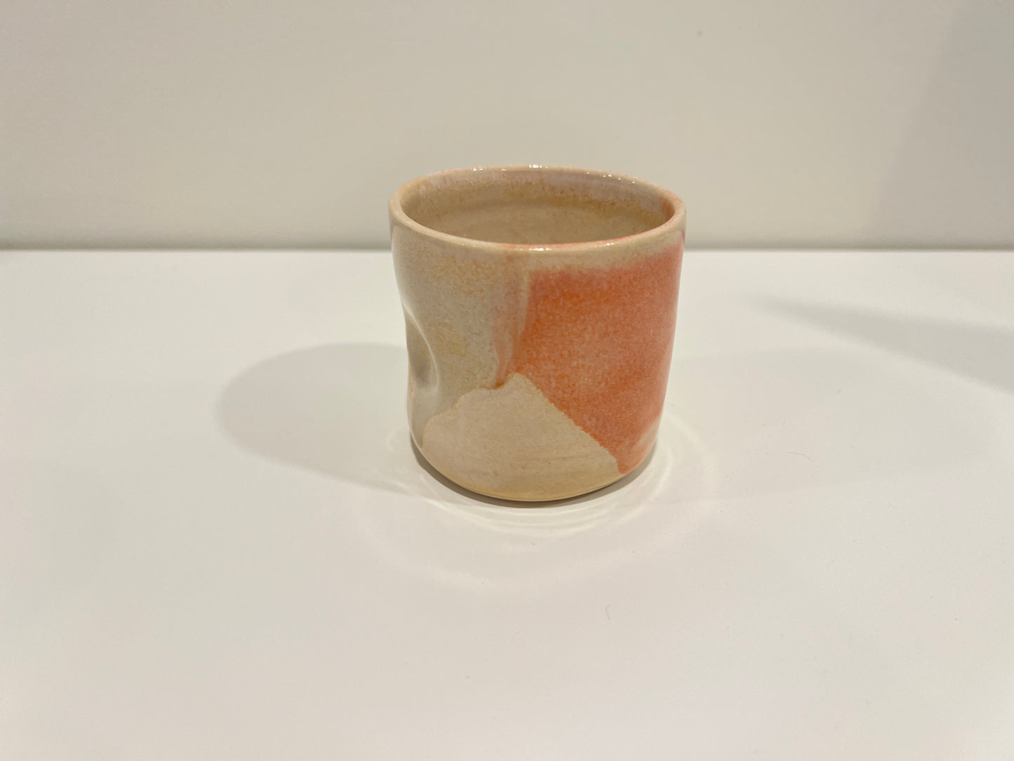 Thumbprint Tumbler - Peach and Cream #4