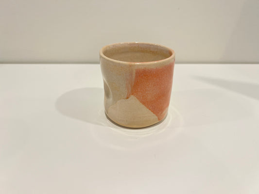 Thumbprint Tumbler - Peach and Cream #4