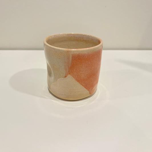 Thumbprint Tumbler - Peach and Cream #4