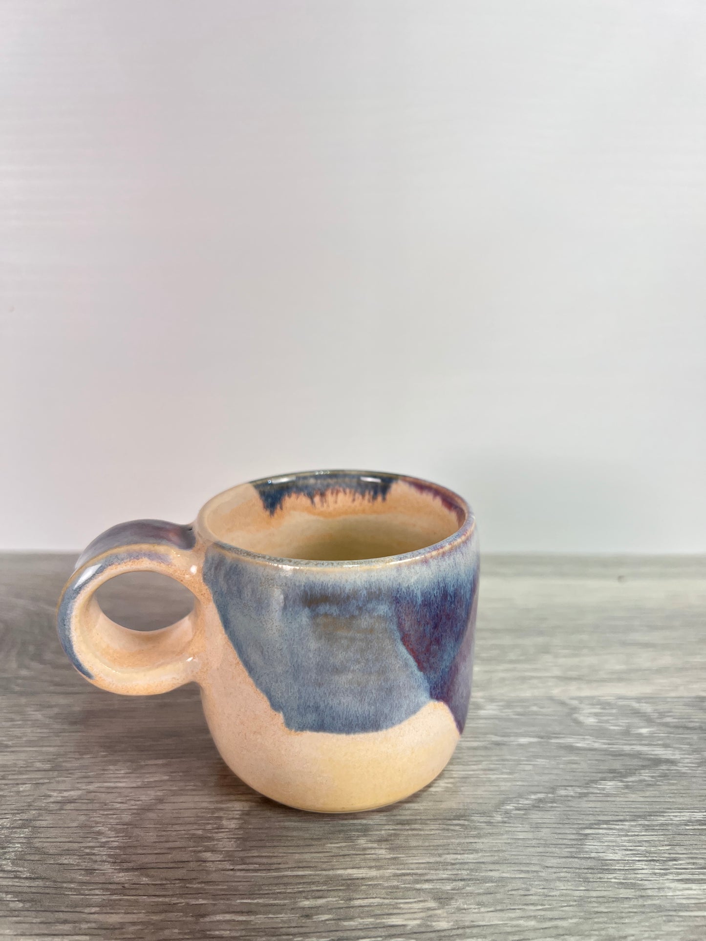 Espresso Cup - Blue and Cream #2