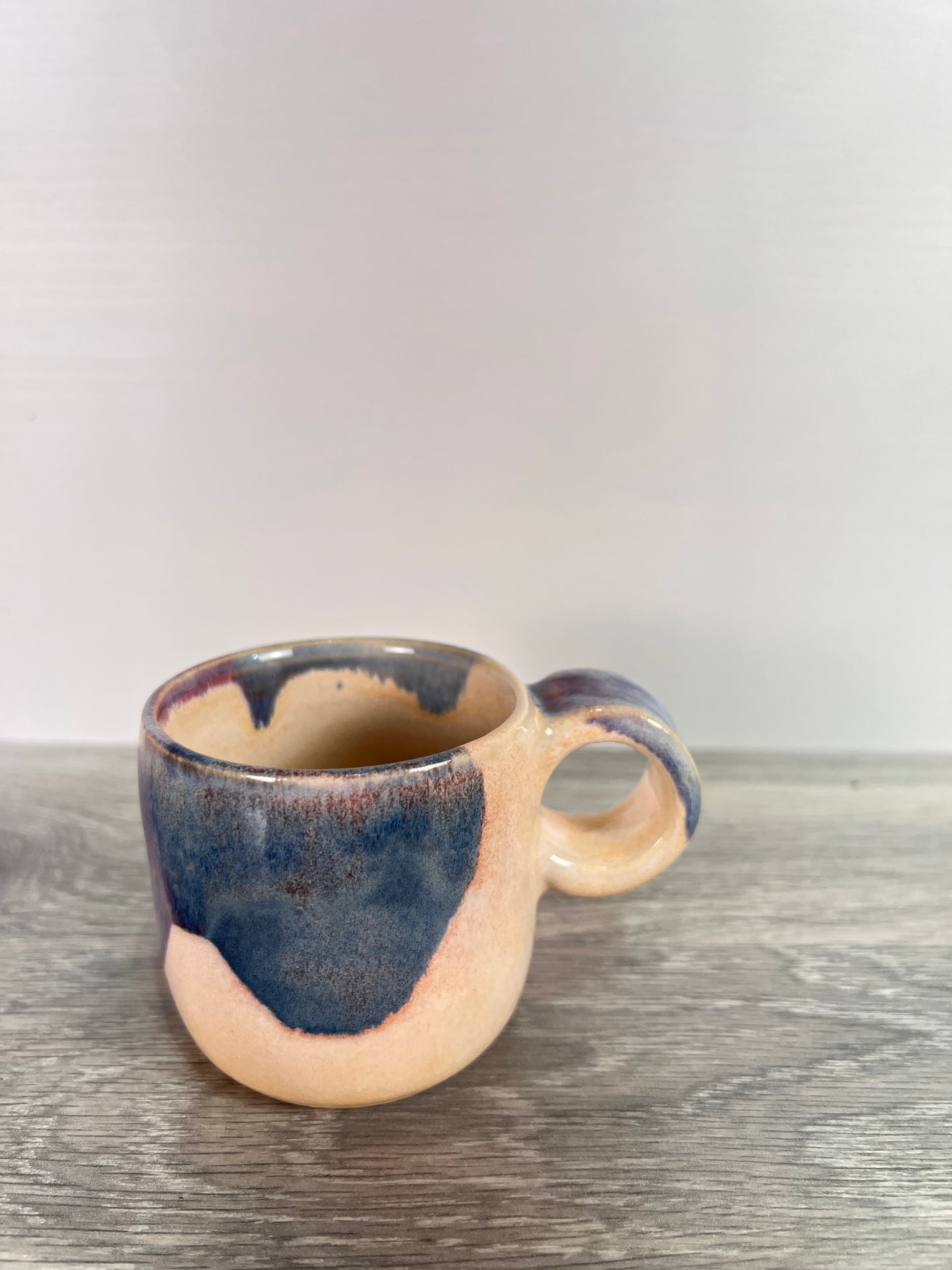 Espresso Cup - Blue and Cream #2