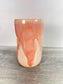 Tall Thumbprint Tumbler - Peach and Cream #2