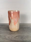 Tall Thumbprint Tumbler - Peach and Cream #1