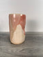 Tall Thumbprint Tumbler - Peach and Cream #1